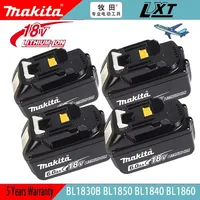 100% （Original Makita ）18V 6.0Ah Rechargeable Battery For Makita BL1830B BL1840 BL1840B BL1850 BL1850B Power Tool Battery