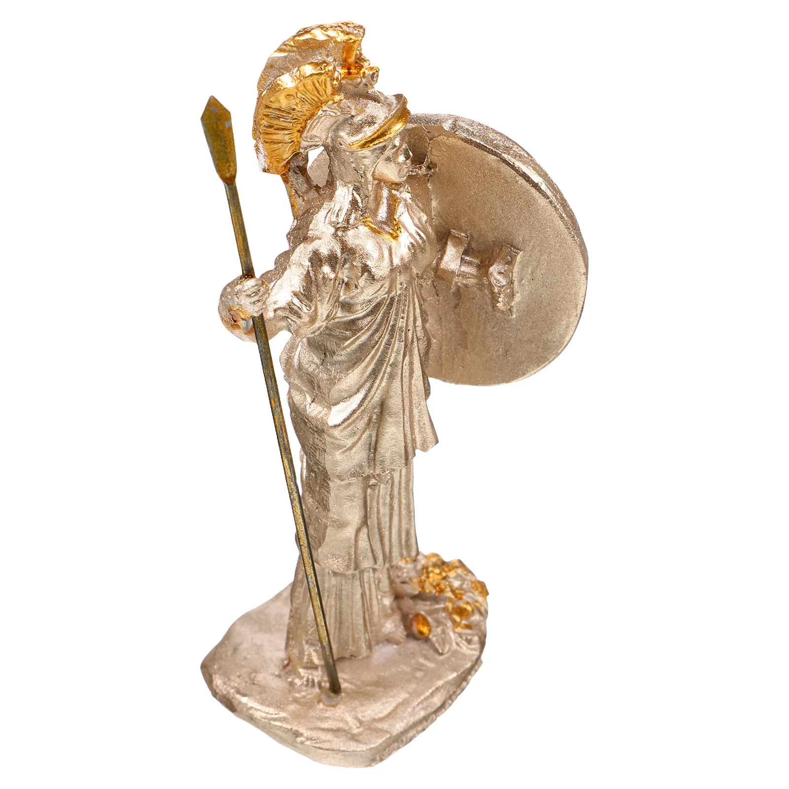 

Athena Greek Goddess Resin Sculpture Small Home Decor Desktop Ornament Mythology Statue Classic Art Golden Greece Statue