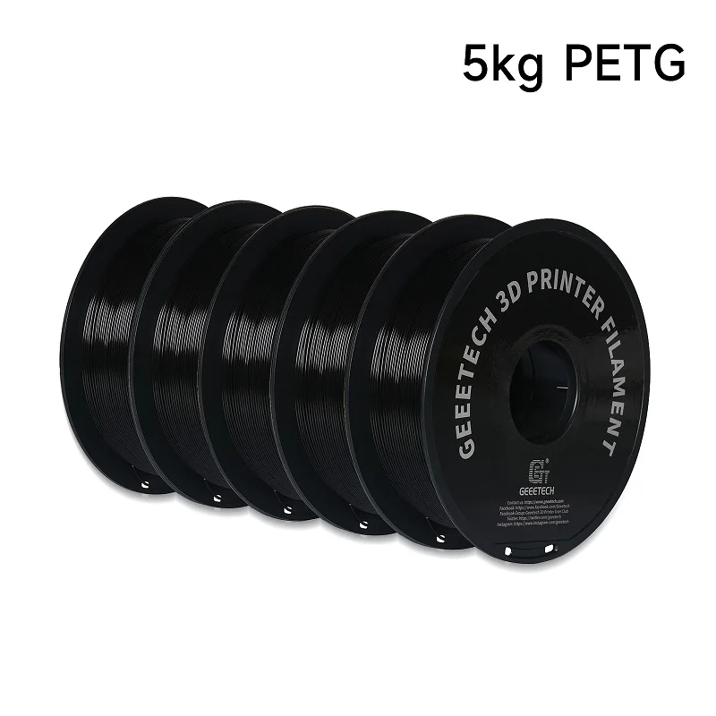 Geeetech, filament PETG o gramaturze 1,75 mm, 5 kg, do druku 3D, pakowany próżniowo, dostępny w lokalnych magazynach, kolorowy plastik, pasuje do większości drukarek 3D FDM. — zdjęcie produktu 7