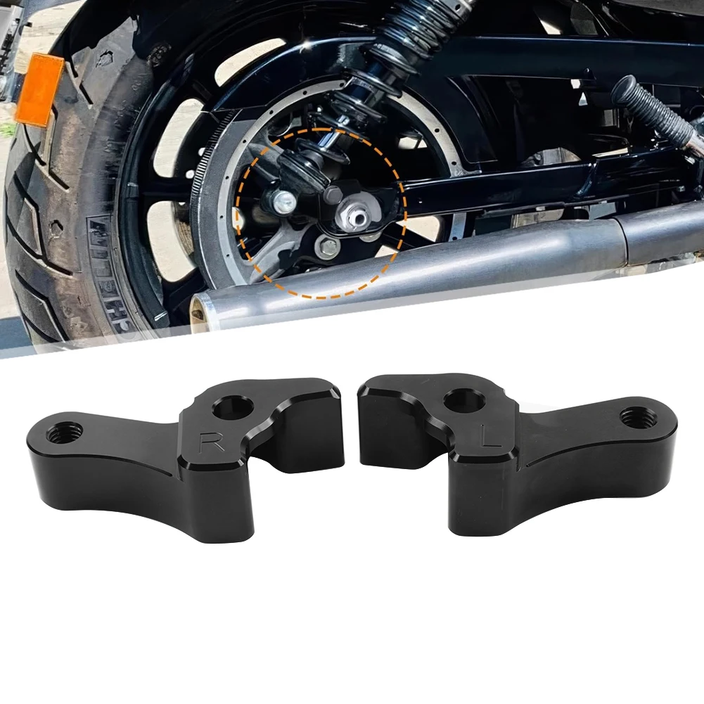 1" Rear Lowering Blocks Kits 2Pcs CNC Motorcycle Accessories For Harley Touring Road Glide Street Glide Road King 2009-2024