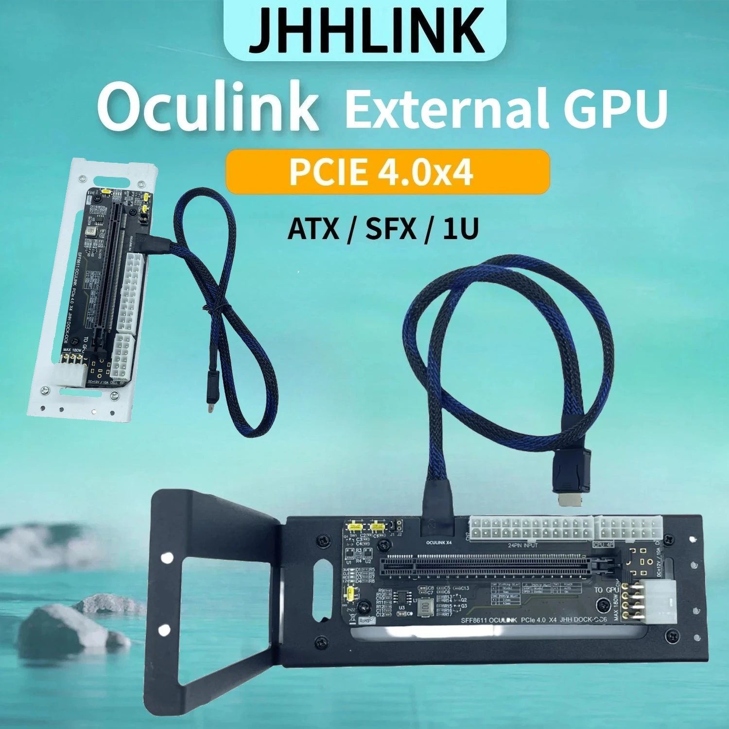 DOCK External Graphics Dock Laptop eGPU Case Direct Connection Oculink/ M.2 NVMe GPU Dock PCIE 4.0X4 Gen4 ATX SFX Expansion Card