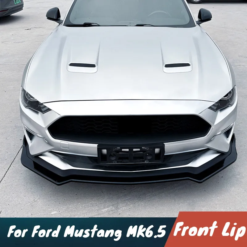 

Для Ford Mustang MK6.5 2018-2023 Высокое качество ABS пластик автомобильный передний бампер губа подбородок спойлер Bodykit внешние аксессуары для тюнинга