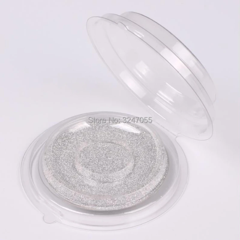 

50/100pcs Disposable Empty Clear Round False Eyelashes Storage Case, DIY Elegant Fake Eyelashes Blister Package, Eye Makeup Tool