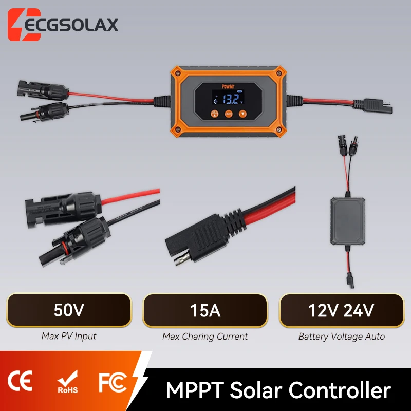 powmr-15a-mr-mppt-charging-controller-12v-24v-smart-portable-battery-charger-with-lcd-compatible-max-pv-180w-360w-30v-60v-panel
