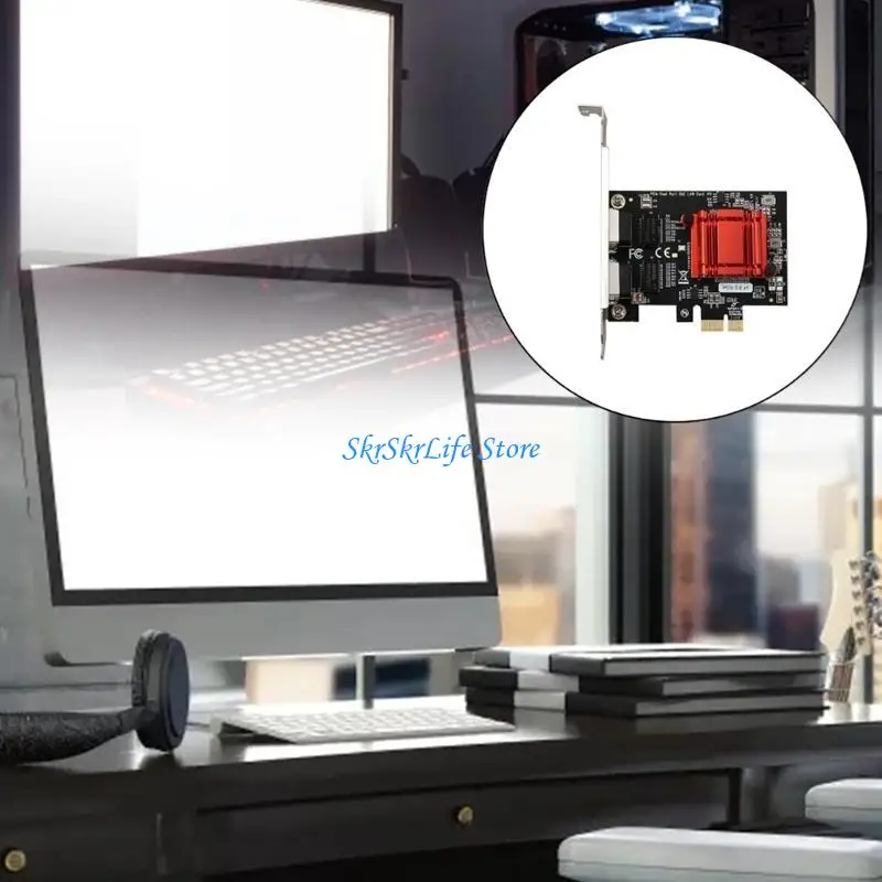 E65E PCI-E 듀얼 기가비트 서버 카드 PCI Express 이더넷 어댑터 1000Mbps