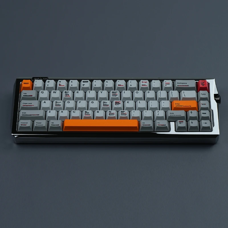 Imagem -05 - Echome-conjunto de Teclas r2 para Teclado Mecânico Pbt Tintura Subbed Vintage Cinza Perfil de Cereja