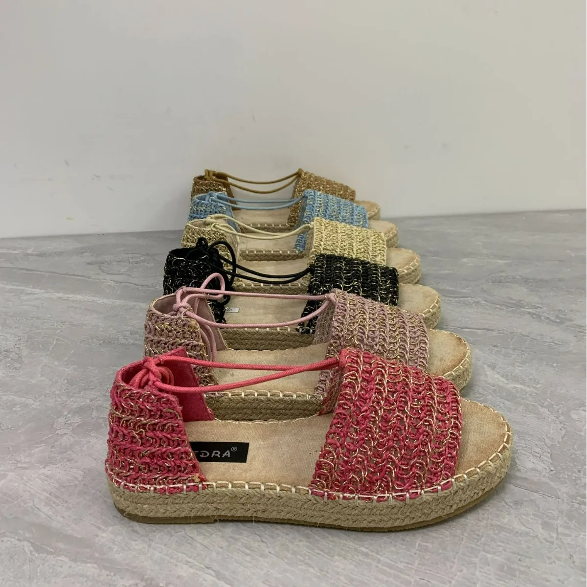 

Women's summer new straw sandals hemp rope thick bottom strap design retro casual fisherman shoes