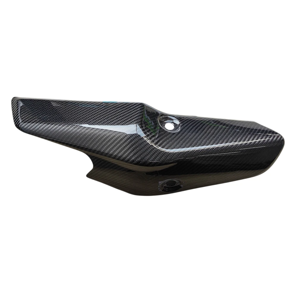 Carbon Fiber Motorcycle Rear Exhausts Pipes Cover for Kawasaki ZX-4R 2023-2026 ZX-4RR 2023-2026