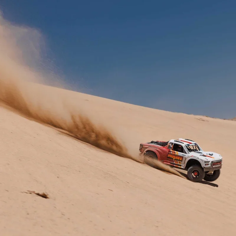 NEW Best.Mjave RC Truck 4X4 4S BLX 1/8th Scale Desert Truck RTR (البطارية والشاحن غير متضمن)، أبيض/أحمر ARA4404T1Hot #5