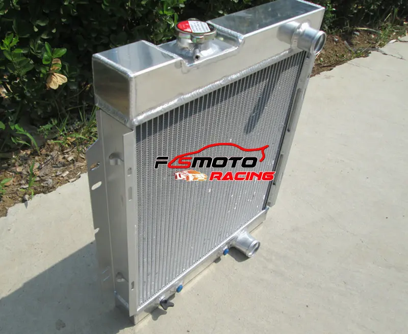 Aluminum Radiator + Fan For FORD Mustang V8 289 302 Windsor 1964-1966 1965 64 65 66 AT - view 5