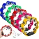 Petal Shaped Tambourine Handheld Percussion Instrument Party Cheerleader Celebration Holiday Atmosphere Musical Instrument