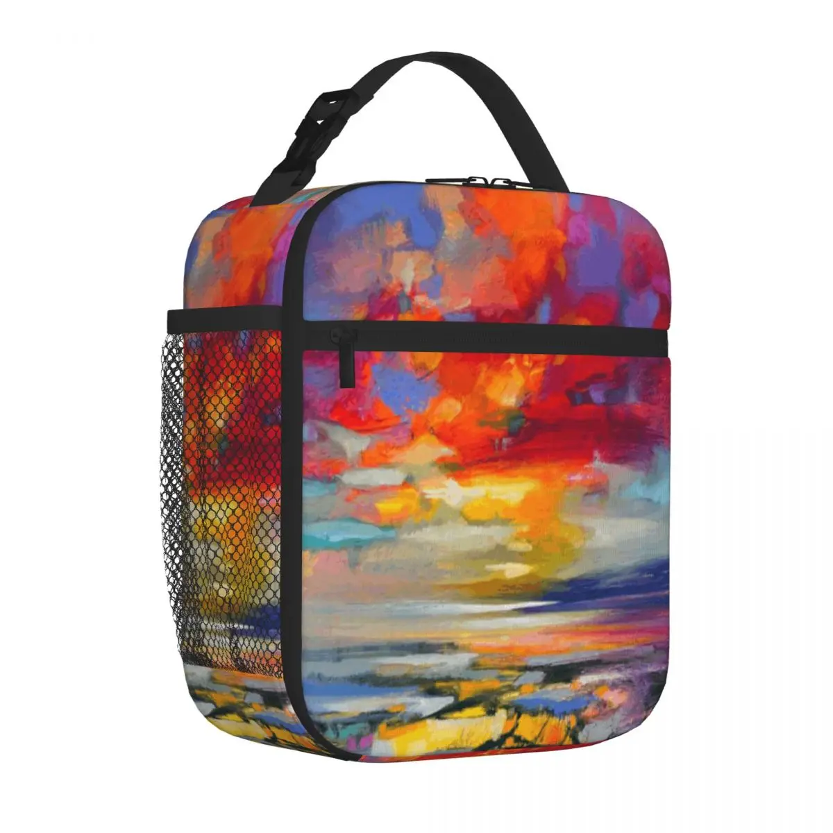 Hot Sale Vivid Light 2 Graphic Insulated Tote Diet Meal Packing Food Tote Bag