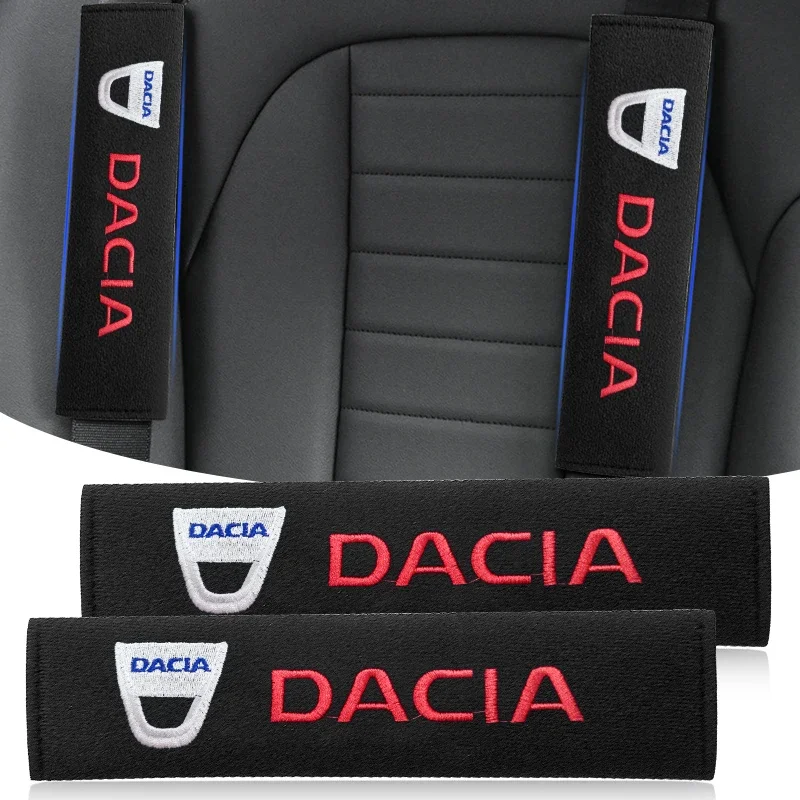 Funda para cinturón de seguridad de coche, Protector de hombro de seguridad de algodón con estilo para Dacia Duster Sandero Lodgy Dokker Stepway Mcv 2 Solenza Largus