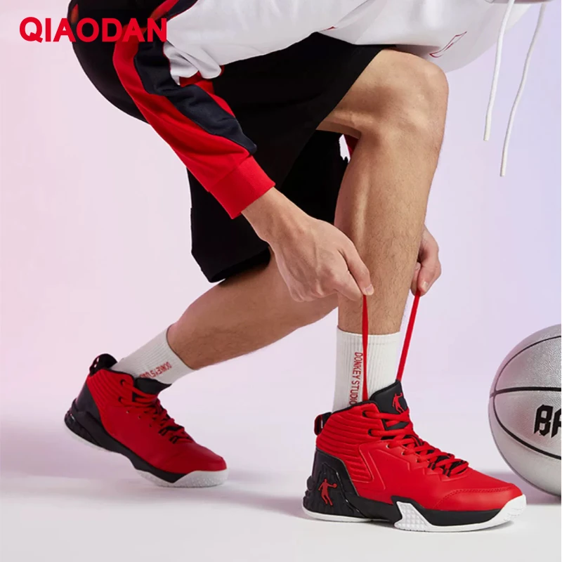 

QIAODAN Men' Basketball Shoes 2023 New Anti-Friction Breathable Professional Hard-Wearing Comfortable Male Sneaker XM1590111