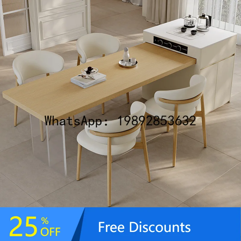 

CZ Rock Slab Tea Table and Chair Set Office Tea Table Integrated Home Small Apartment Tea Drinking Dining Table