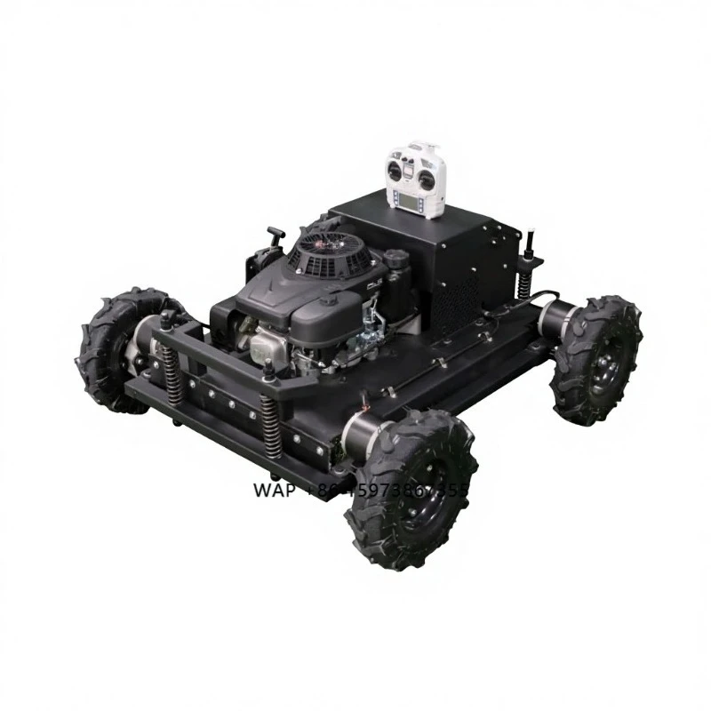 

New All-Terrain High-Power Battery-Powered Remote Control Mower Multi-Function Automatic Lawn Mower Robot Adjustable Cutting