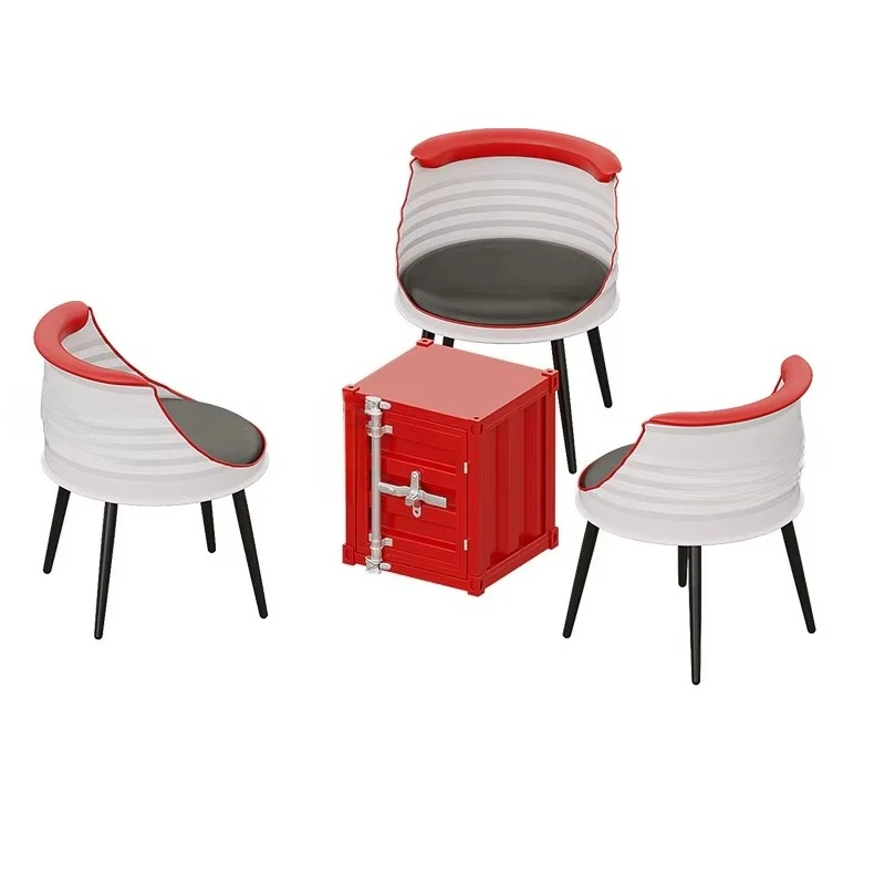 Wrought Iron Multifunctional Commercial Table Chair Set Creative Dessert Caf Outdoor Sofa Booth Industrial