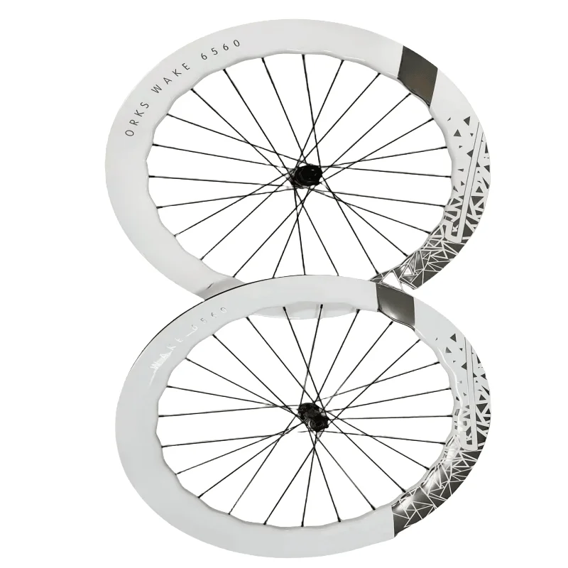 700C Road Bike Disc Brake Bicycle Wheelset Brand New Ton Carbon  Depth 6560 Width 28mm White Paint Clincher/Tubeless/Tubular