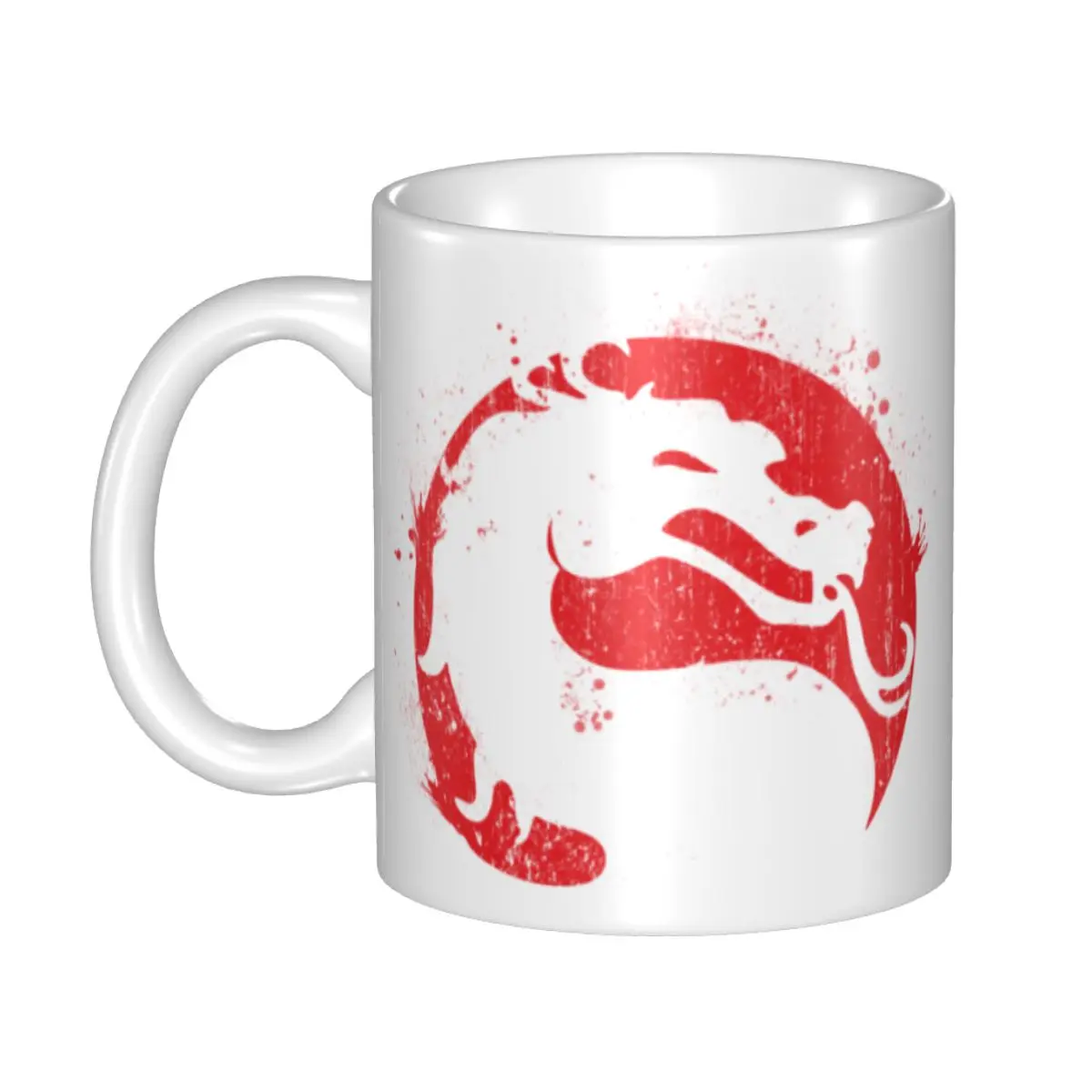 Mortal Splatters Mortal Kombat Coffee Mugs DIY Personalized Ceramic Tea Milk Mug Outdoor Work Camping Cups