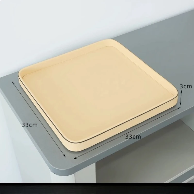 

Современный роскошный поднос - минималистичный декоративный органайзер для кофейного столика, рабочего стола и туалетного столика, металлический поднос для украшений и ключей