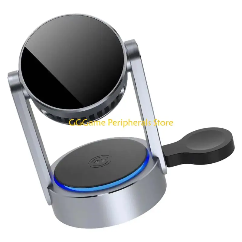 U55B Sleek 3 In 1 Charging Station Support For Mobile Devices With Alignment
