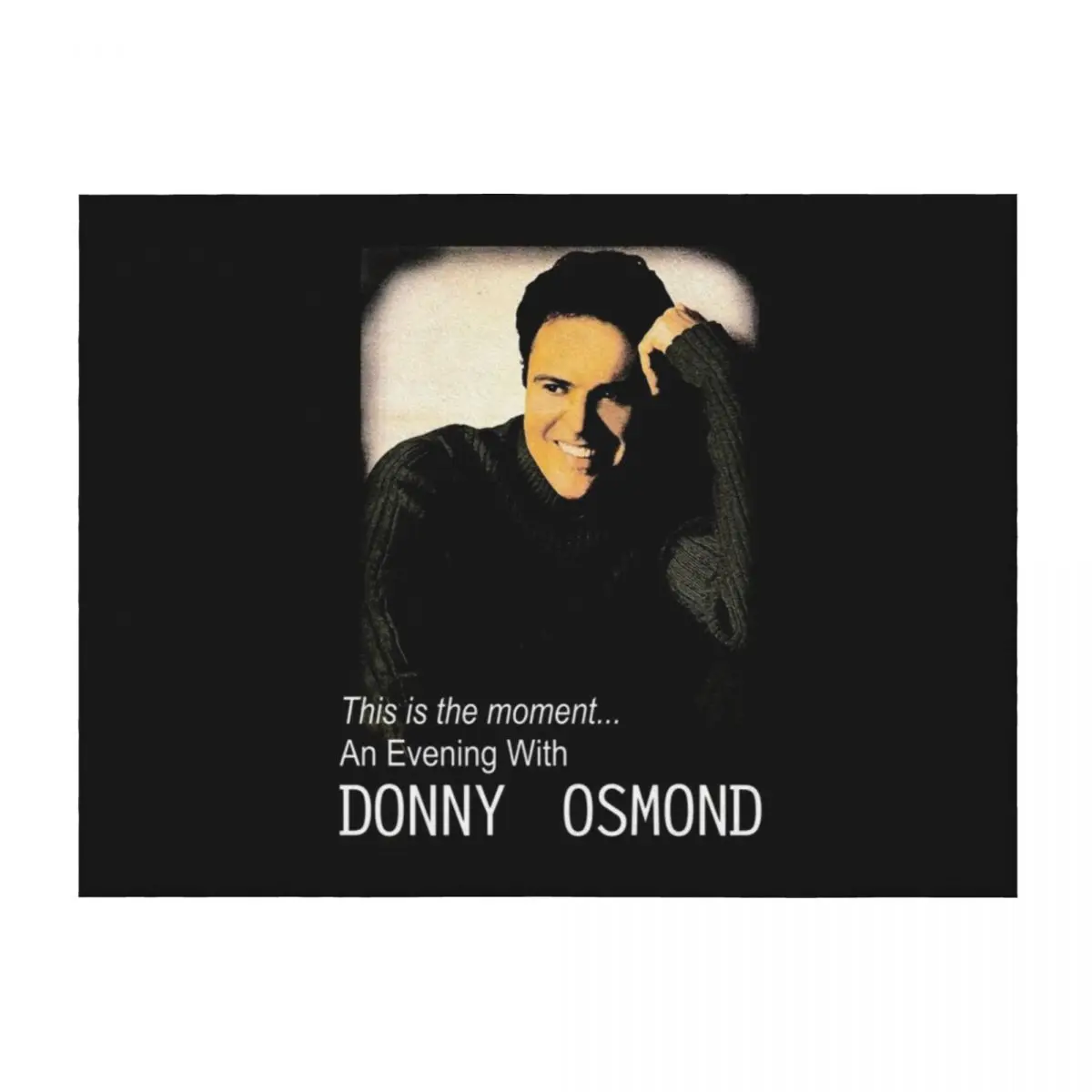 

Vintage Donny Osmond. Throw Blanket Thermal Decorative Sofas Flannel Fabric Designers Blankets