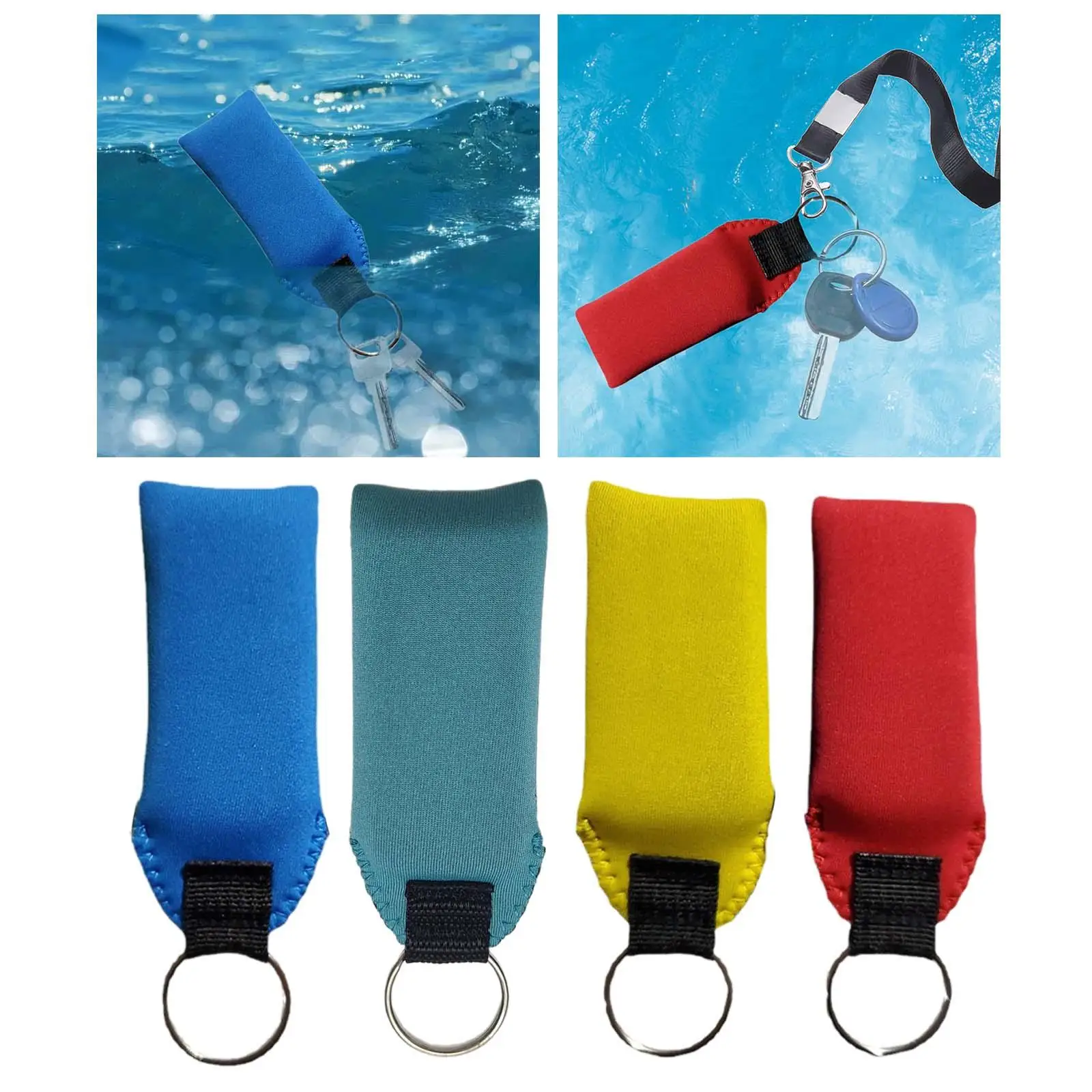 Floating Keychain Key Holder Lightweight Pendant Accessories Floatable Keychain for Water Sports Fishing Outdoor Sailing Diving