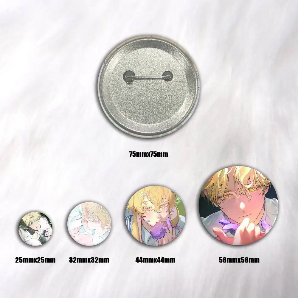 Anime alien stage luka Creative Round Button Badges Cute Pin Brooch for Backpack Clothes Lapel Jewelry Accessories Friends Gift