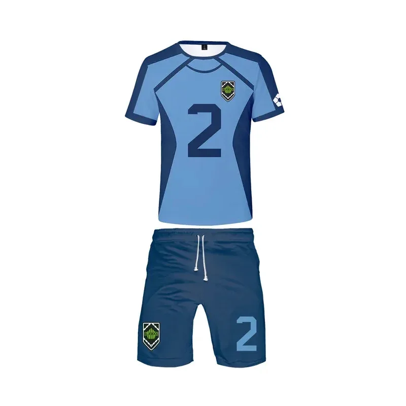 

Anime Blue Lock Isagi Yoichi Cosplay Costumes Blue Football Jersey Sportswear Rin Itoshi Chigiri Hyouma Kunigami Rensuke Men JF7