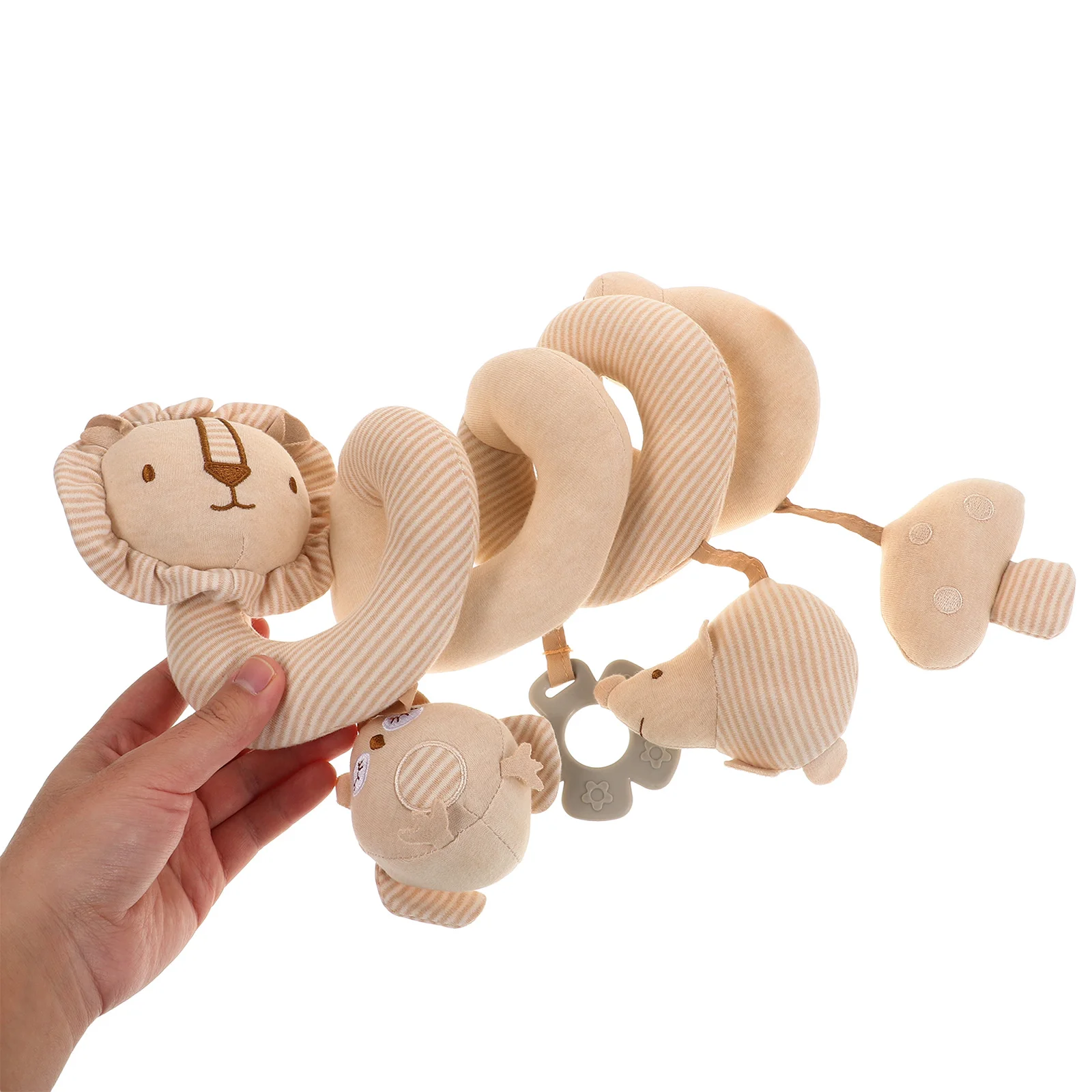 Spiral Early Education Hanging Crib Stroller Sensory Development Soft Cotton Infant car Activity Entertainment
