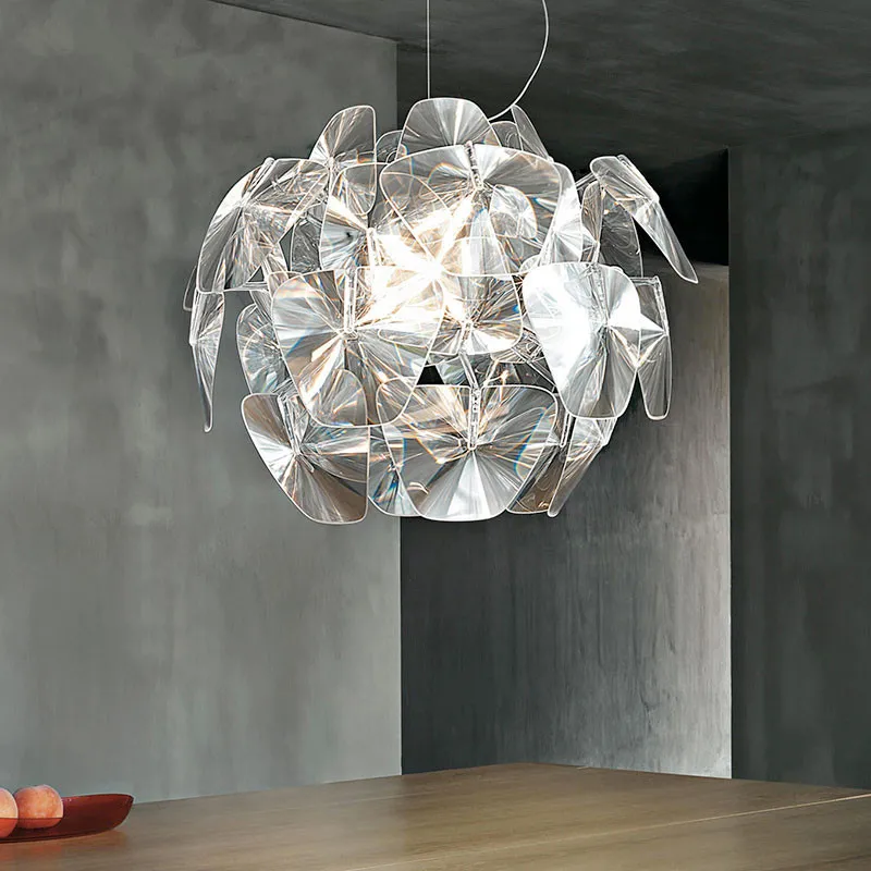 Lustre de pinha italiano, moderno, criativo, sala de estar, sala de jantar, decoração, teto, luz suspensa, arte acrílica, luz pendente