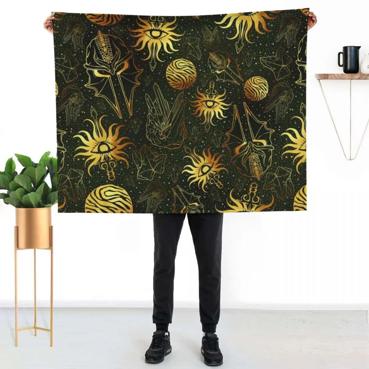 

For the Inquisition Dragon Age Inspired Origins II Inquisitor Throw Blanket Soft Comfort Blanket for Reading Watching TV