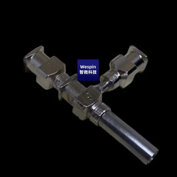 

Electrospinning coaxial needle double needle seat flush inside and outside 3D printing molten wet core core hollow fiber