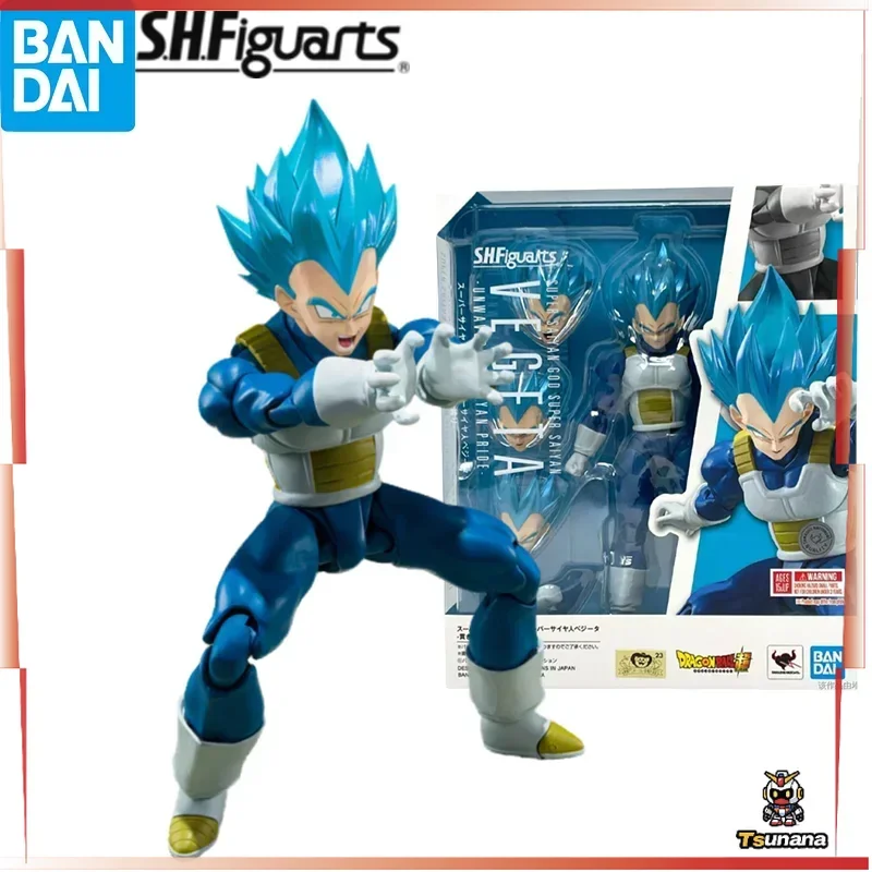 

In Stock Bandai Dragon Ball Super S.H.Figuarts Super Saiyan God Super Saiyan Vegeta Saiyan No Hokori Figurals Brinquedos Toys
