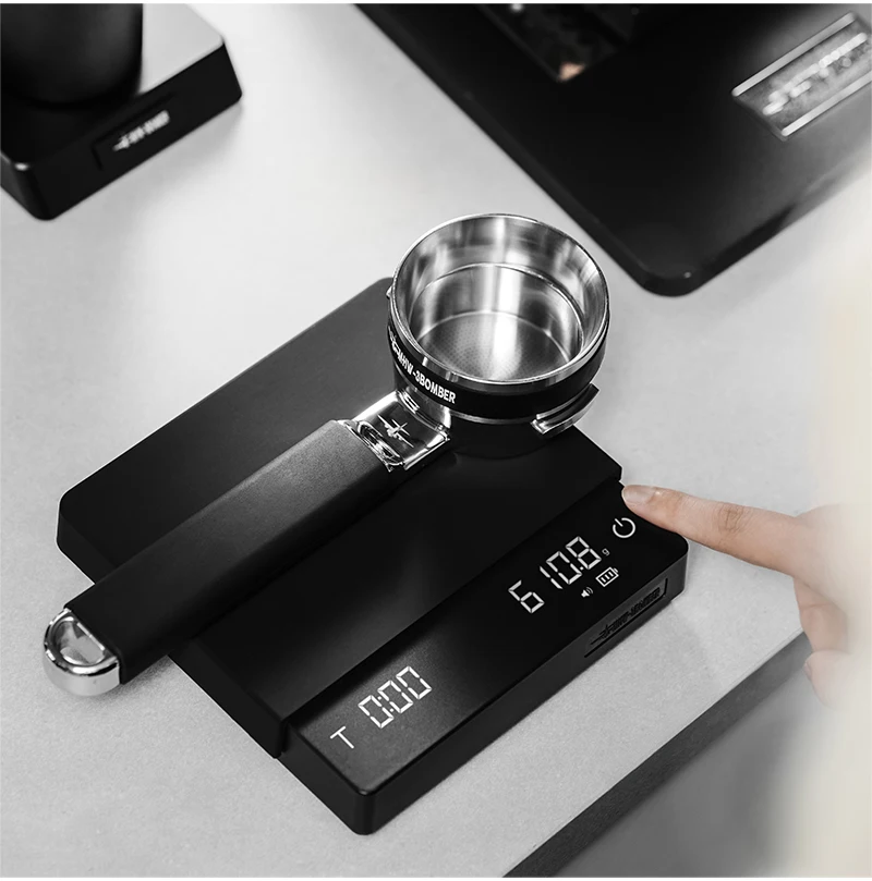 MHW-3BOMBER Cube Coffee Scale 3.0 Pro Max Digital Kitchen Coffee Scale High Precision Flow Rate Big Battery Coffee Accessories