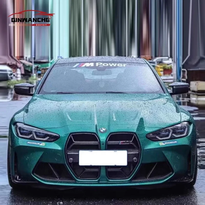 New for BMW G80 G82 M3 M4 Dry Carbon Fiber Body Kit Car Accessor Front Lip Splitter Side Skirt Rear Diffuser Mirror Cover