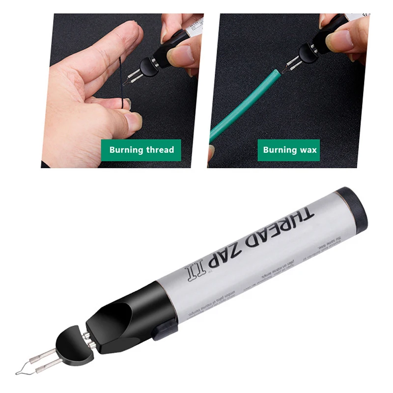 1PC Burning Line Pen for Burner Battery Operated Trim Burn and Melt Thread Electric Soldering Iron Fast Welding Crayon