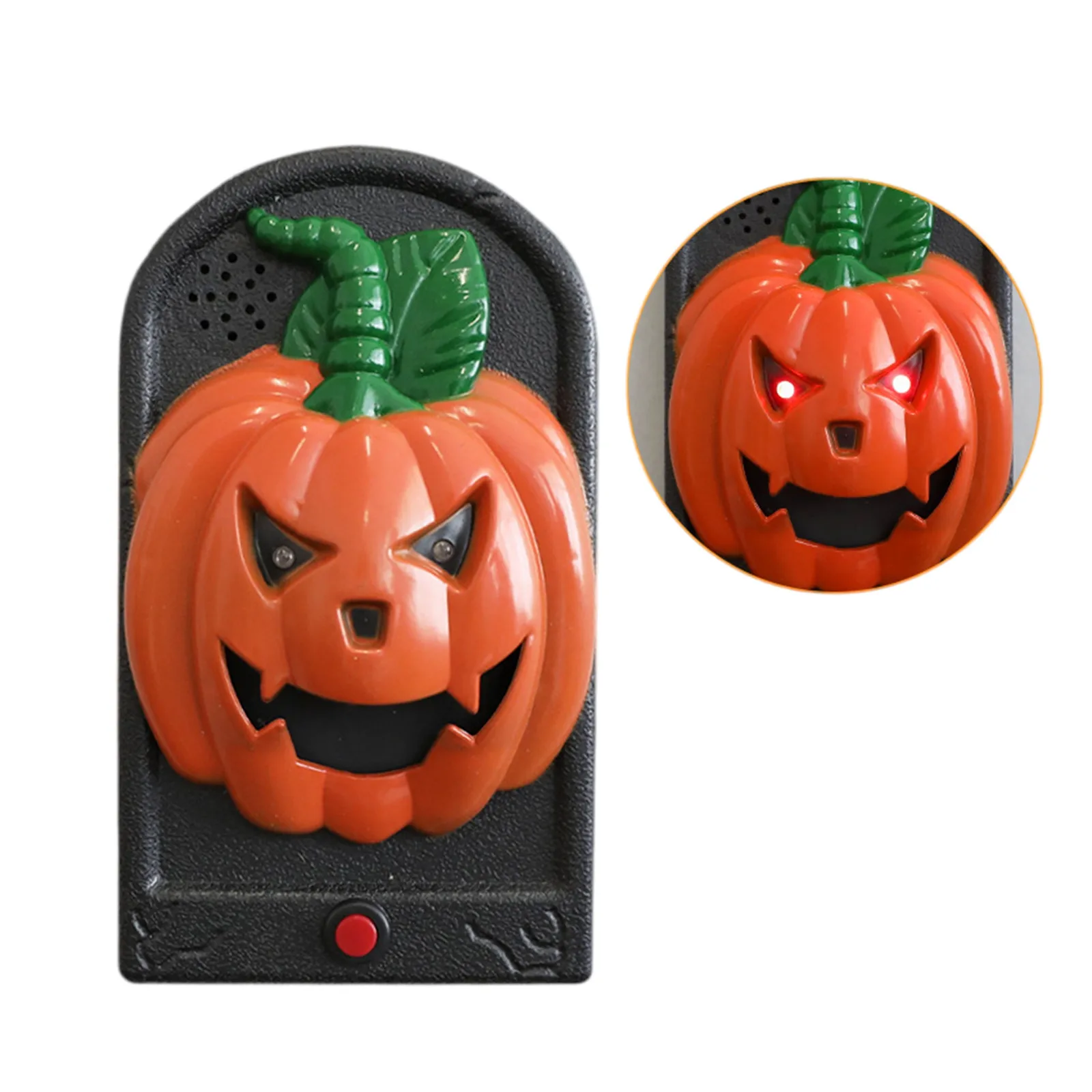 Trick-or-treating Doorbell Prop Spooky Skull Head Halloween Doorbell With Light Up Eyes Sounds For Haunted House Decor For Kids
