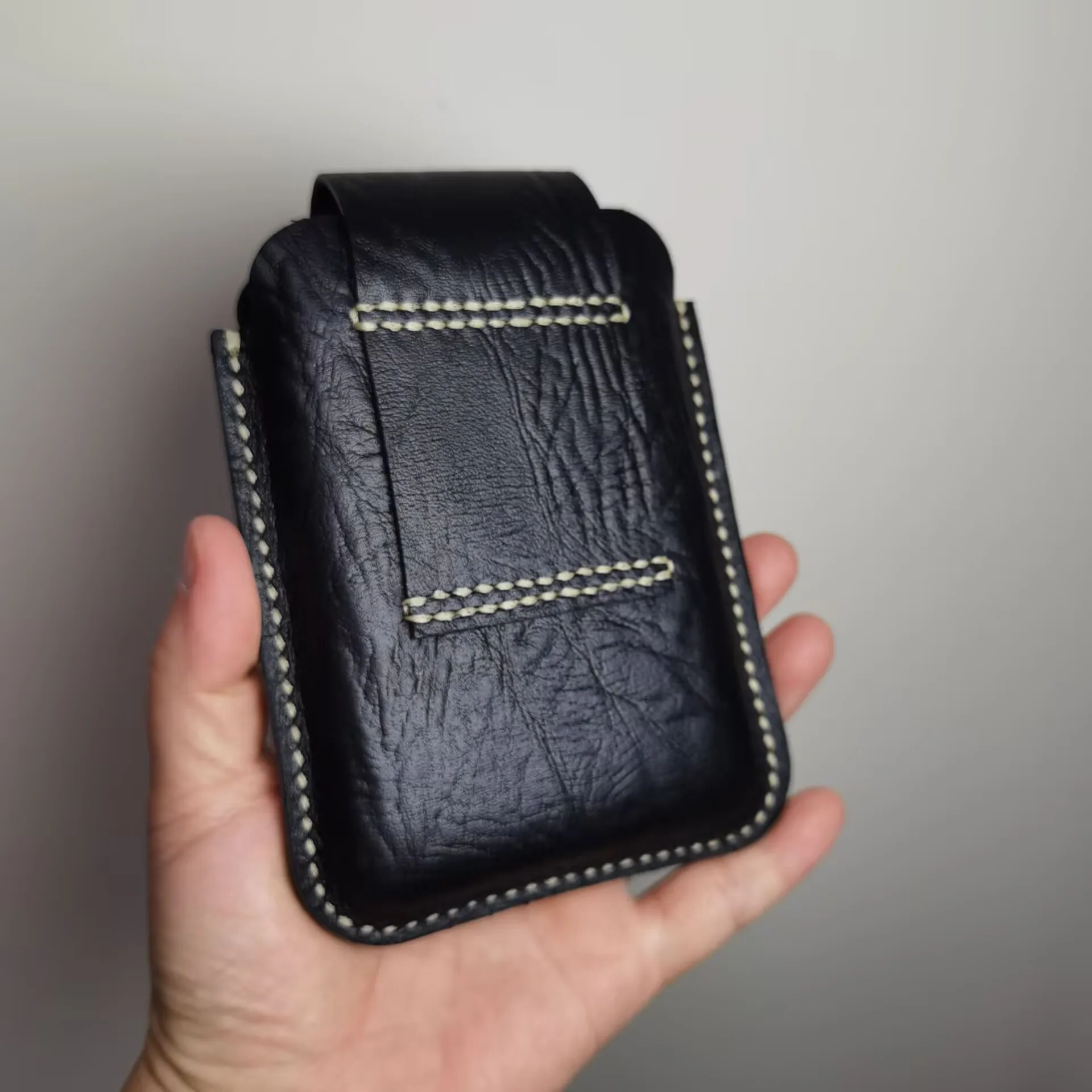 Genuine Leather Waist Bag strap for Huawei Pura X View Case Men's Mobile Phones