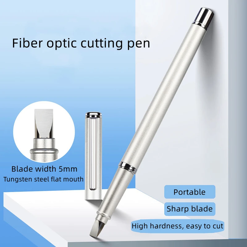 

Fiber Optic Cutting Pen Tungsten Steel Cutting Knife Bare Fiber Temporary Cold Joint Cutter Oblique And Flat Mouth