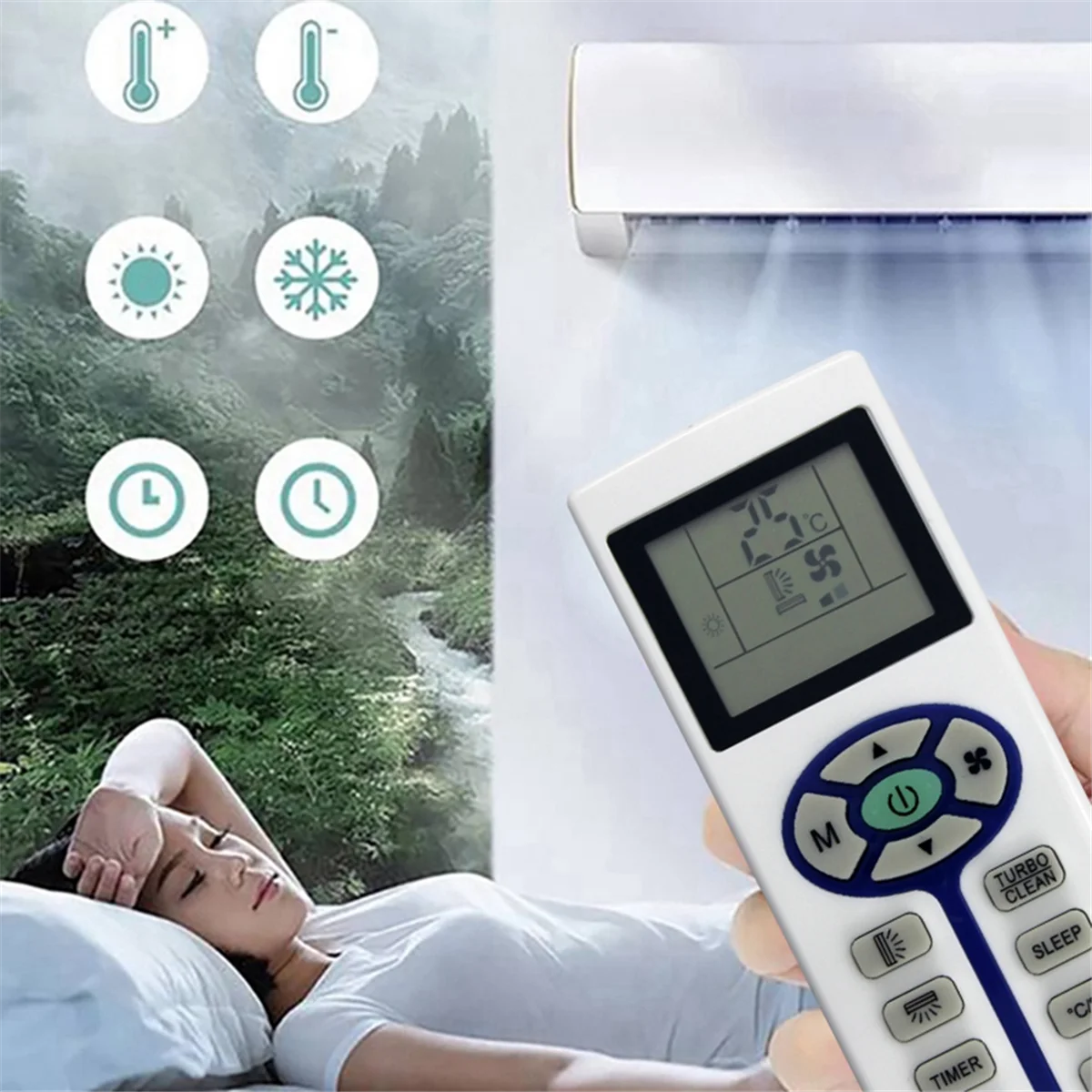 استبدل جهاز التحكم عن بعد A/C ZH/TL-02 لجهاز التحكم عن بعد لمكيف الهواء Chigo ZH/TL-02