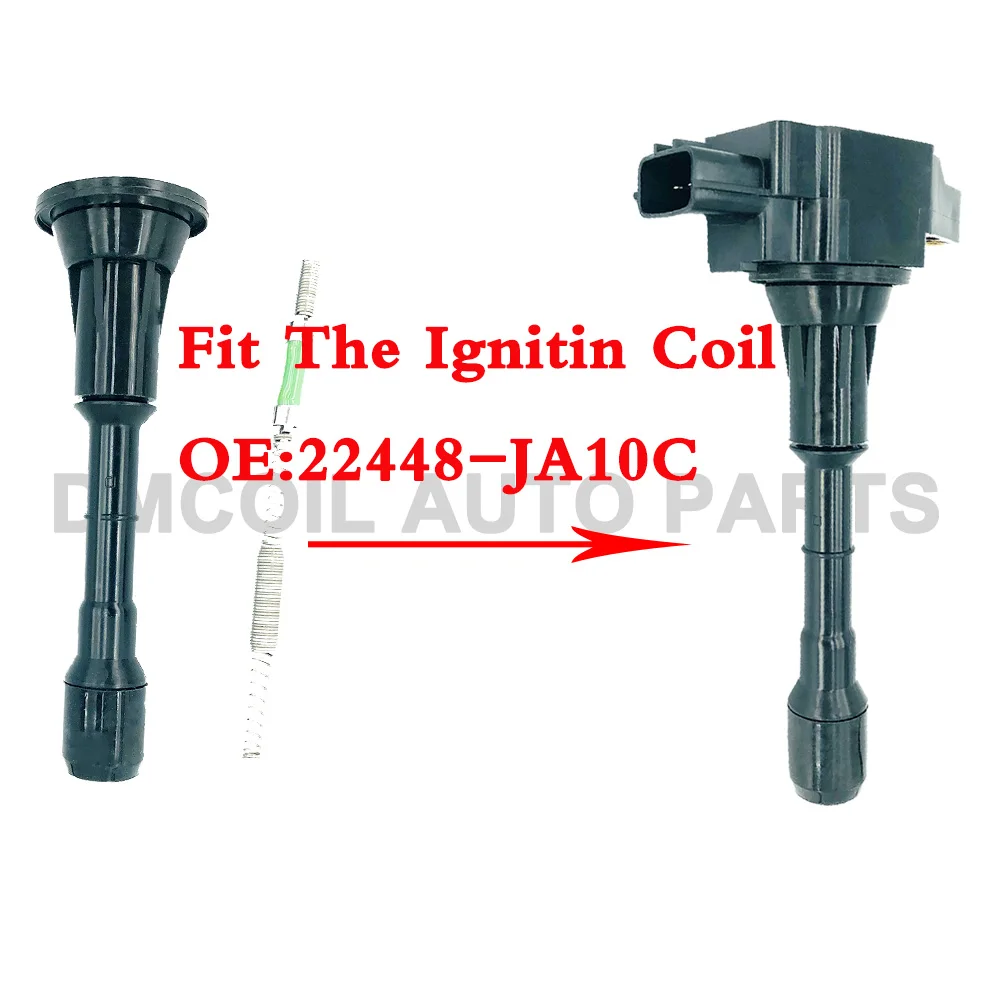 4 PC IGNITION COIL BOOTS WITH RESISTANCE FOR NISSAN X-TRAIL ALTIMA QASHQAI TEANA TIIDA INFINITI RENAULT KOLEOS 2006- 22448-JA10C