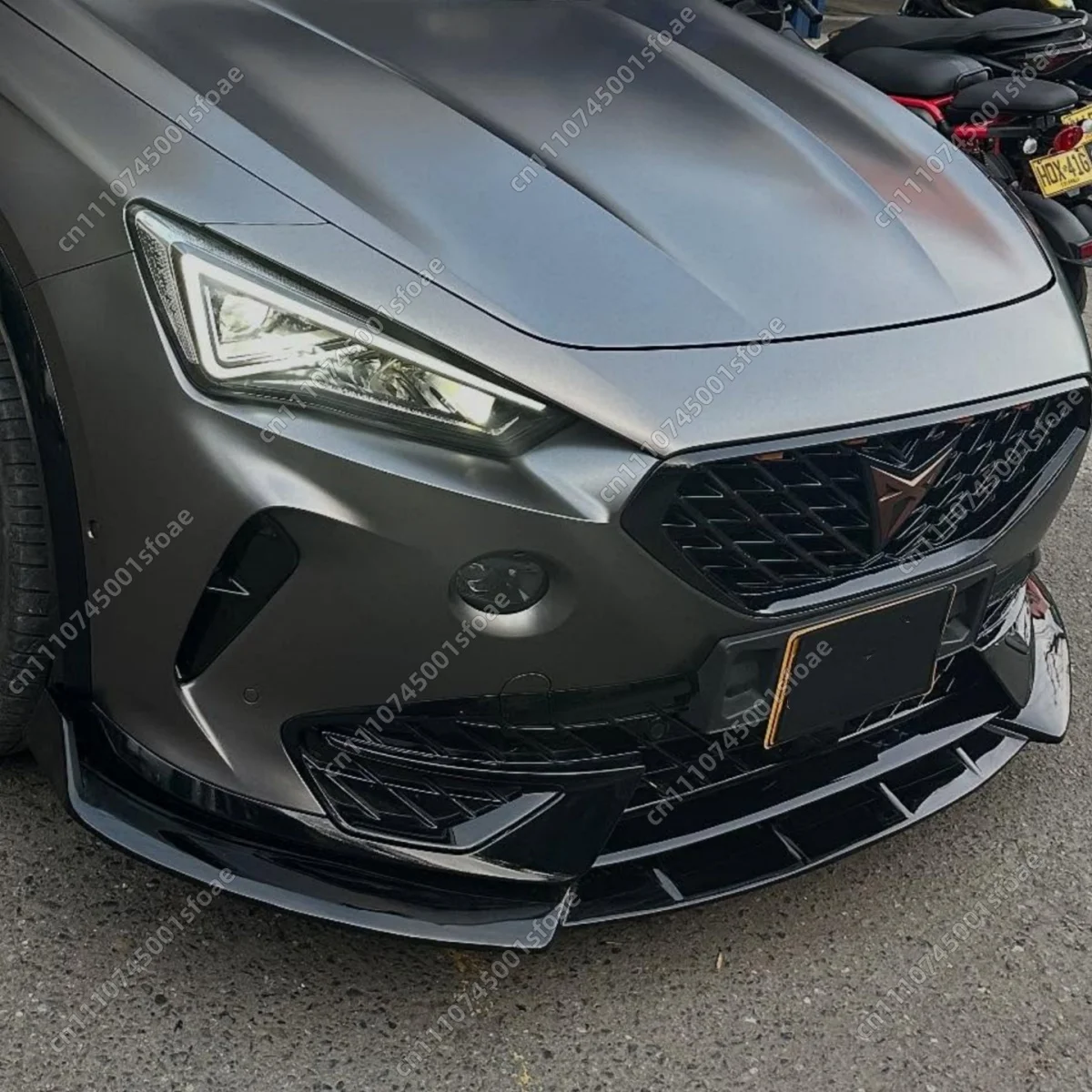 

MAX Front Bumper Splitter Lip for Cupra Formentor MK1 TSI VZ e-Hybrid 2020-2026 Tuning Body Aero Kit Gloss Black UV Coat Spoiler