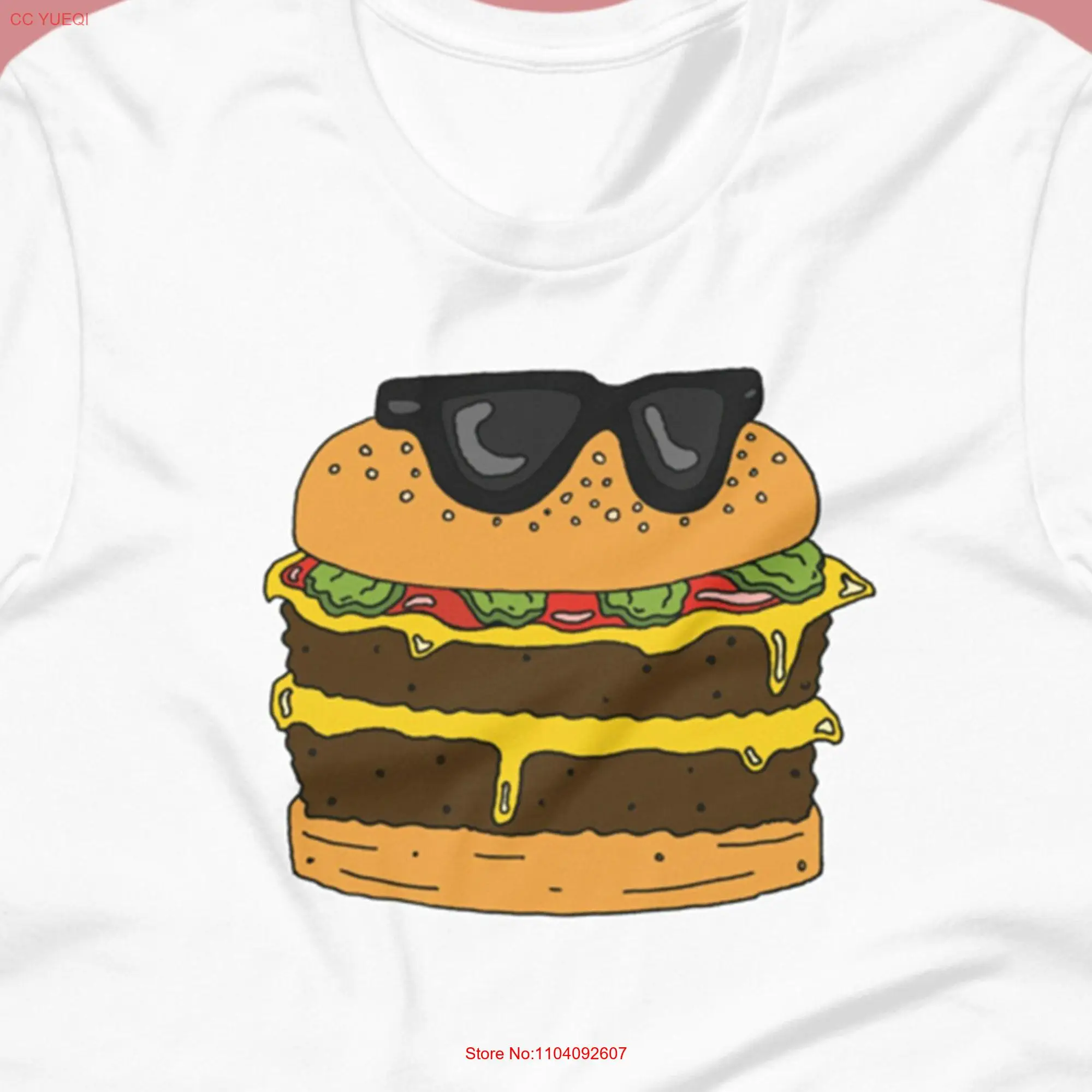 Smooth Burger Cheeseburger T Shirt long or short sleeves