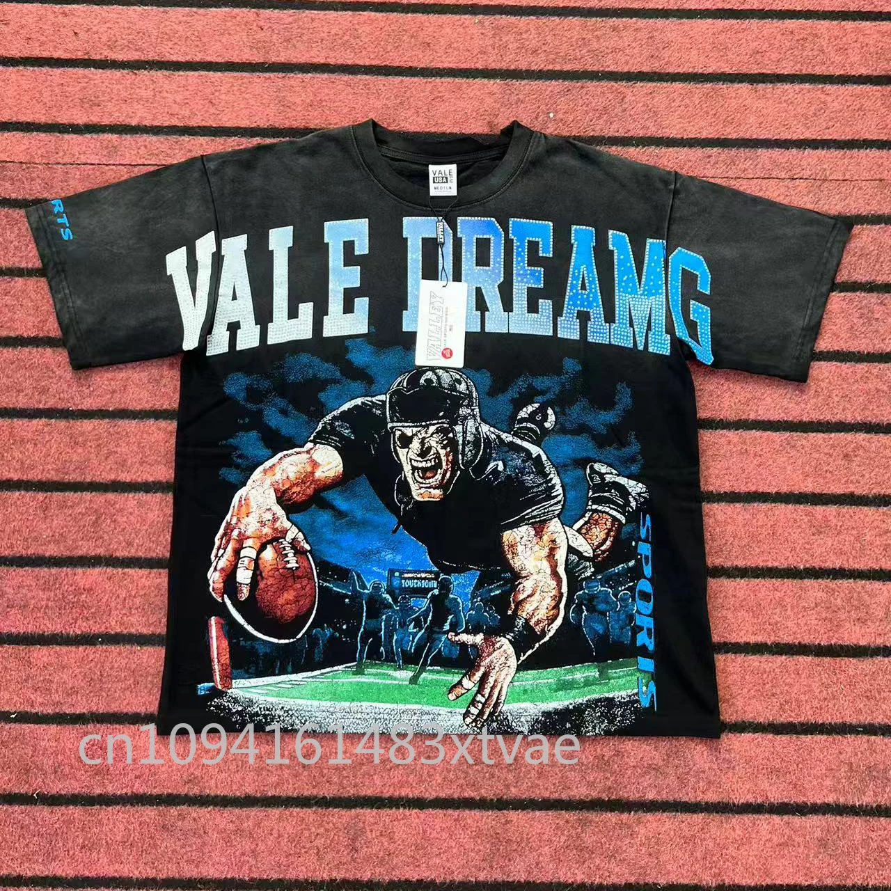 

Luxury Design Vale Dreams Men's T-shirts Rugby Sports Cotton Tops Designer Brand Men's High Street T-shirts