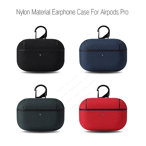Imagen 2 del producto Funda para Airpods 4 2024 de nailon para AirPodsPro tela textil Air pods 3 2 Airpod pro protector antihuellas para Airpods pro 2