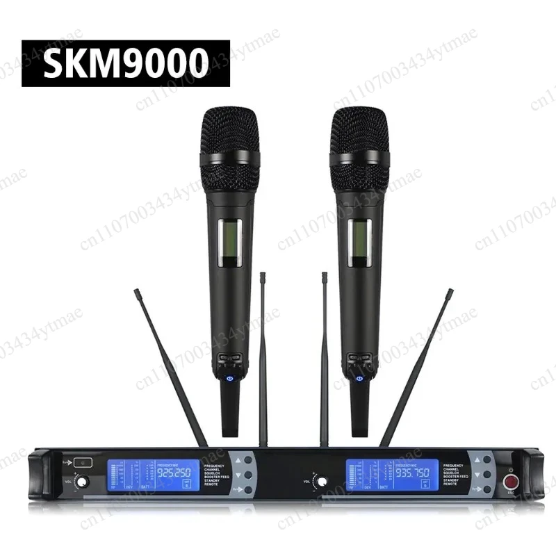 SKM9000 Dual Channel Wireless Microphone True Diversity System Handheld and Lavalier Microphone For Content Creation