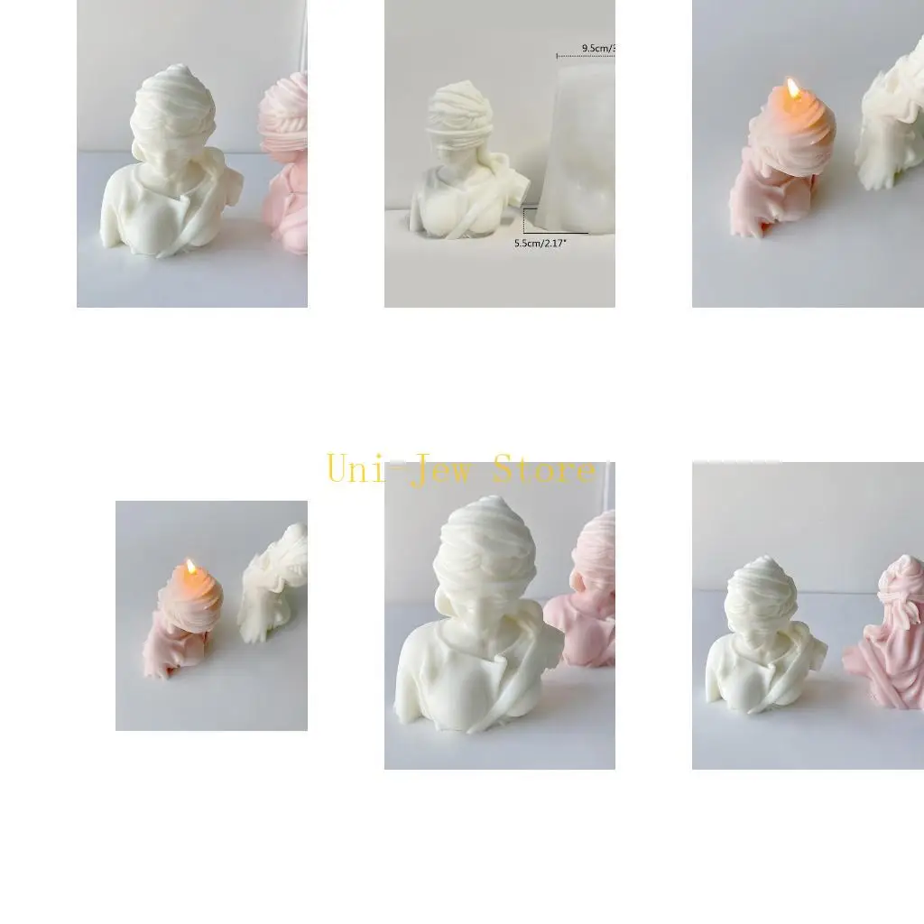 

40GB Blindfolded Girls Resin Molds Making Mold Female Body Silicone Mold for Home Decorations,Art Crafts Ornaments