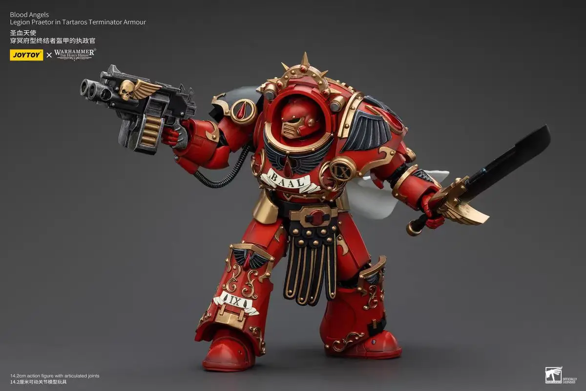 

【24 Hours Delivery】JOYTOY Warhammer 40K Blood Angels Legion Praetor in Tartaros Terminator Armour 1/18 Action Figure Collection