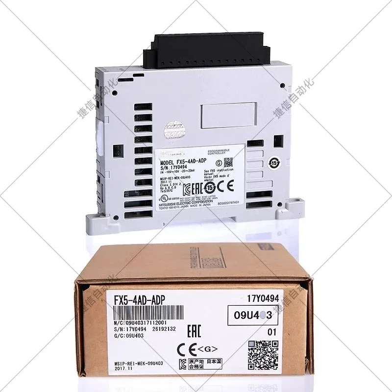 Новый оригинальный аналоговый контроллер ПЛК FX5-4AD-ADP 8A 4A DA TC PT